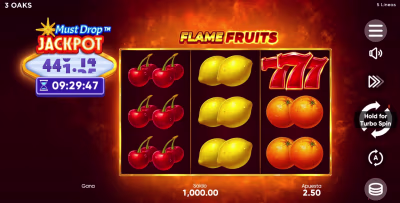 El logo de la Flame Fruits Maquina Tragamonedas