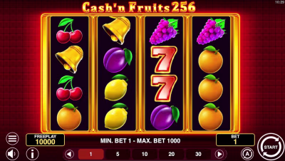 El logo de la Cash’n Fruit 256 Maquina Tragamonedas