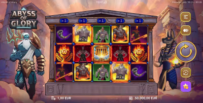 El logo de la Abyss of Glory Maquina Tragamonedas