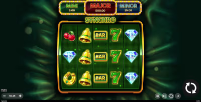 El logo de la Synchro Maquina Tragamonedas