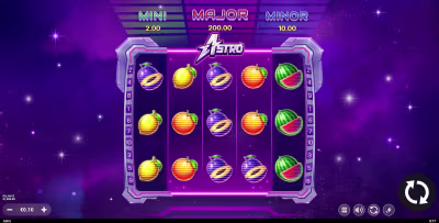 El logo de la Astro Maquina Tragamonedas