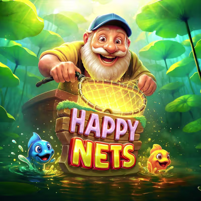 El logo de la Happy Nets Maquina Tragamonedas