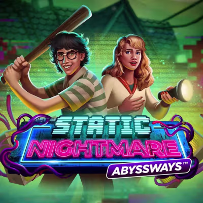 El logo de la Static Nightmare Abyssways Maquina Tragamonedas