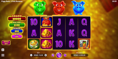 El logo de la Piggy Bank: 3 Pots Bonanza Maquina Tragamonedas