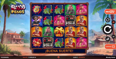 El logo de la Bloody Pesos Maquina Tragamonedas