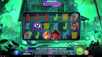 El logo de la Static Nightmare Abyssways Maquina Tragamonedas