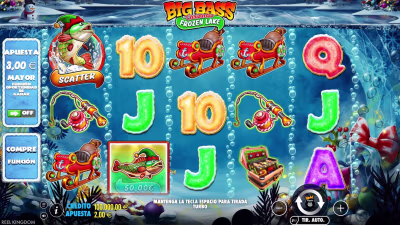 El logo de la Big Bass Christmas Frozen Lake Maquina Tragamonedas
