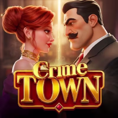 El logo de la Crime Town Maquina Tragamonedas
