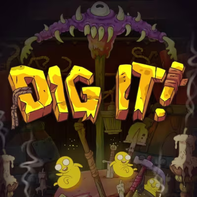 El logo de la Dig It Maquina Tragamonedas