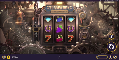 El logo de la Steamworks – The Workshop Maquina Tragamonedas