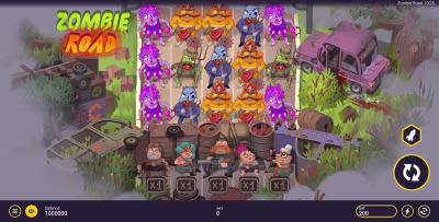 El logo de la Zombie Road Maquina Tragamonedas