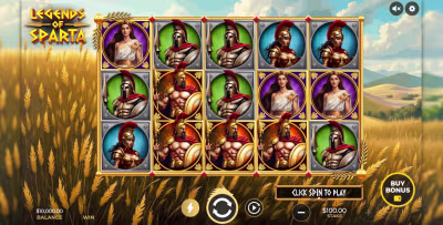 El logo de la Legends of Sparta Maquina Tragamonedas