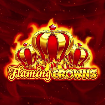 El logo de la Flaming Crowns Maquina Tragamonedas