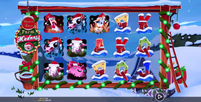 El logo de la Farm Madness Christmas Edition Maquina Tragamonedas