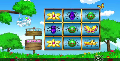 El logo de la Butterfly Classic Maquina Tragamonedas