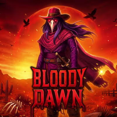 El logo de la Bloody Dawn Maquina Tragamonedas