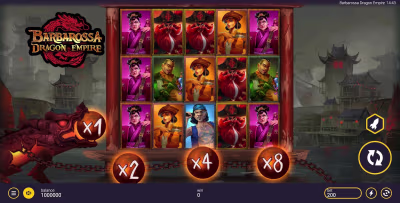 El logo de la Barbarossa: Dragon Empire Maquina Tragamonedas