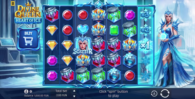 El logo de la Divine Queen: Heart of Ice Maquina Tragamonedas