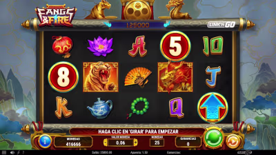 El logo de la Fangs & Fire Maquina Tragamonedas