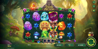 El logo de la Pan’s Arcadia Maquina Tragamonedas