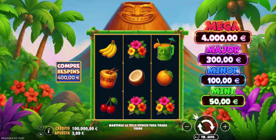 El logo de la Super Tiki Strike Maquina Tragamonedas