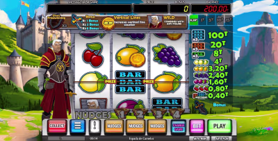 El logo de la Espada de Camelot Maquina Tragamonedas