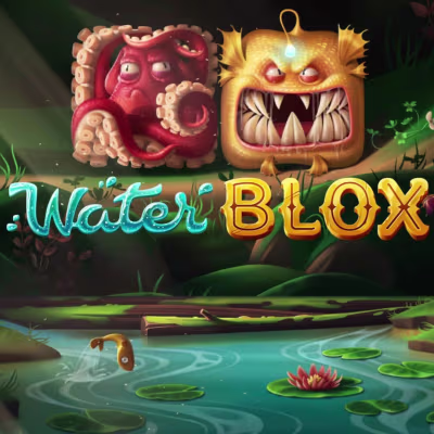 El logo de la Water Blox Maquina Tragamonedas