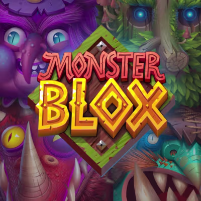 El logo de la Monsters Blox Maquina Tragamonedas
