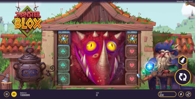 El logo de la Monsters Blox Maquina Tragamonedas