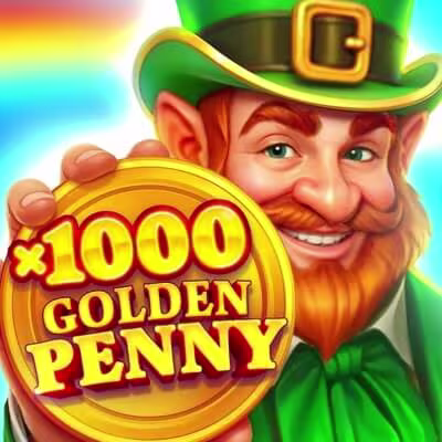 El logo de la x1000 Golden Penny 2 Maquina Tragamonedas