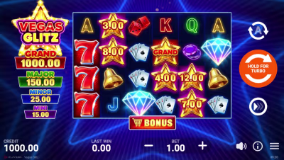 El logo de la Vegas Glitz Maquina Tragamonedas