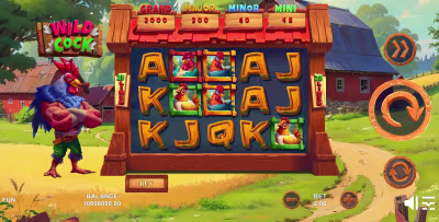 El logo de la Wild Cock Maquina Tragamonedas
