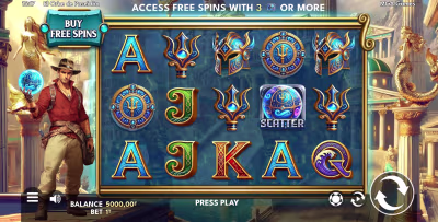 El logo de la El Orbe de Poseidón Maquina Tragamonedas