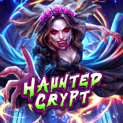 El logo de la Haunted Crypt Maquina Tragamonedas