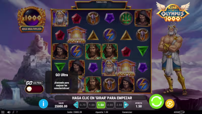 El logo de la Rise of Olympus 1000 Maquina Tragamonedas