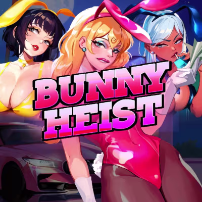 El logo de la Bunny Heist Maquina Tragamonedas