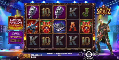 El logo de la Wild Skullz Maquina Tragamonedas