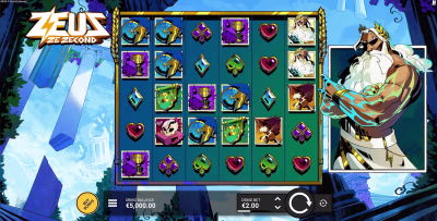 El logo de la Zeus Ze Zecond Maquina Tragamonedas