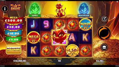 El logo de la Lil' Greedy Maquina Tragamonedas