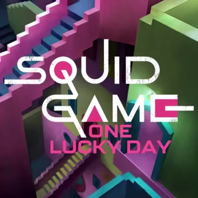 El logo de la Squid Game One Lucky Day Maquina Tragamonedas