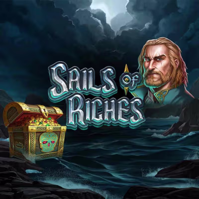 El logo de la Sails of Riches Maquina Tragamonedas