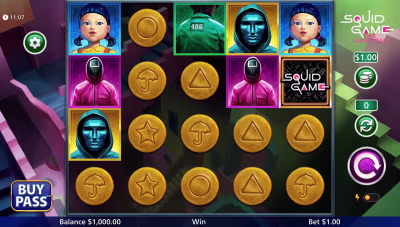 El logo de la Squid Game One Lucky Day Maquina Tragamonedas