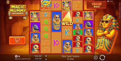 El logo de la Magic Mummy Megaways Maquina Tragamonedas