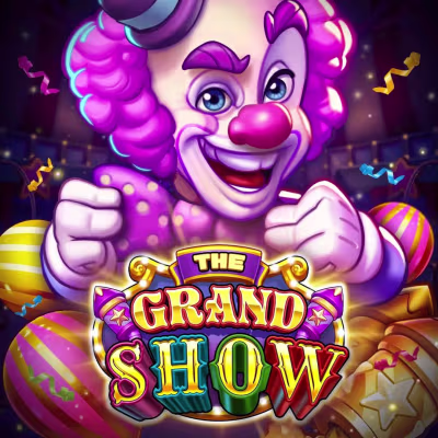 El logo de la The Grand Show Maquina Tragamonedas