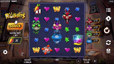 El logo de la Robbits Maquina Tragamonedas
