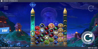 El logo de la Cygnus 6 Maquina Tragamonedas