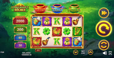 El logo de la Leprechaun’s Secret Maquina Tragamonedas