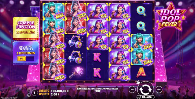 El logo de la Idol Pop Fever Maquina Tragamonedas