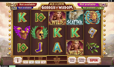 El logo de la Age of Gods: Goddess of Wisdom Maquina Tragamonedas