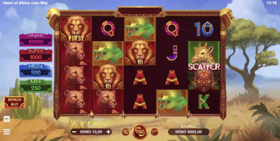 El logo de la Heart of Africa: Lion Way Maquina Tragamonedas